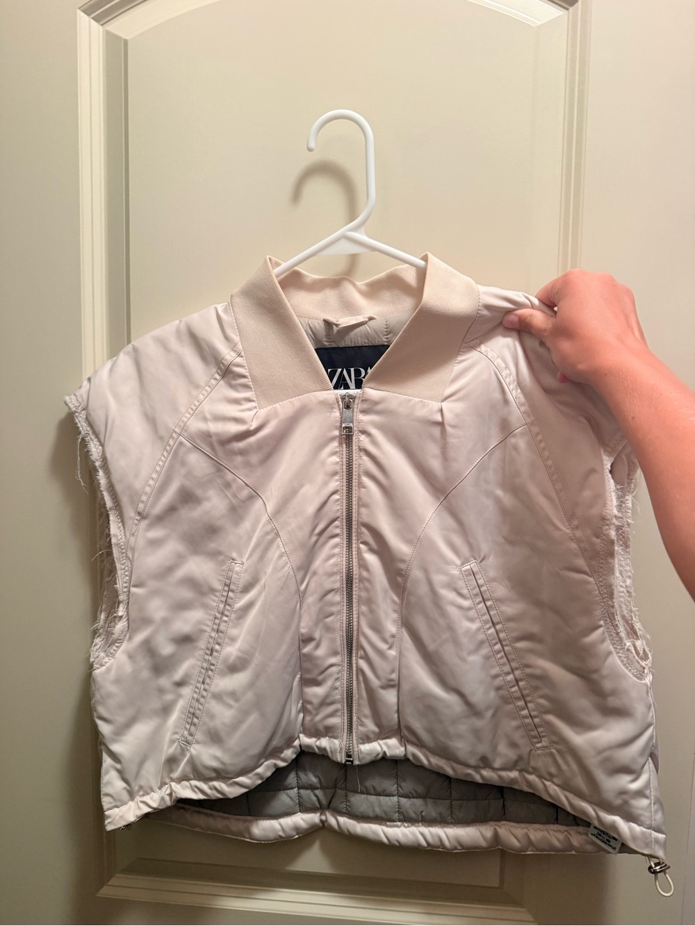 Zara Sleeveless Bomber Vest